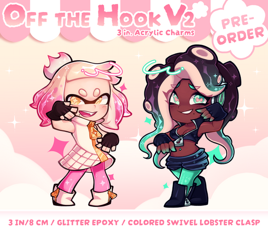 PREORDER ♡ SPLAT2: Off the Hook Acrylic Charms V2 NEW