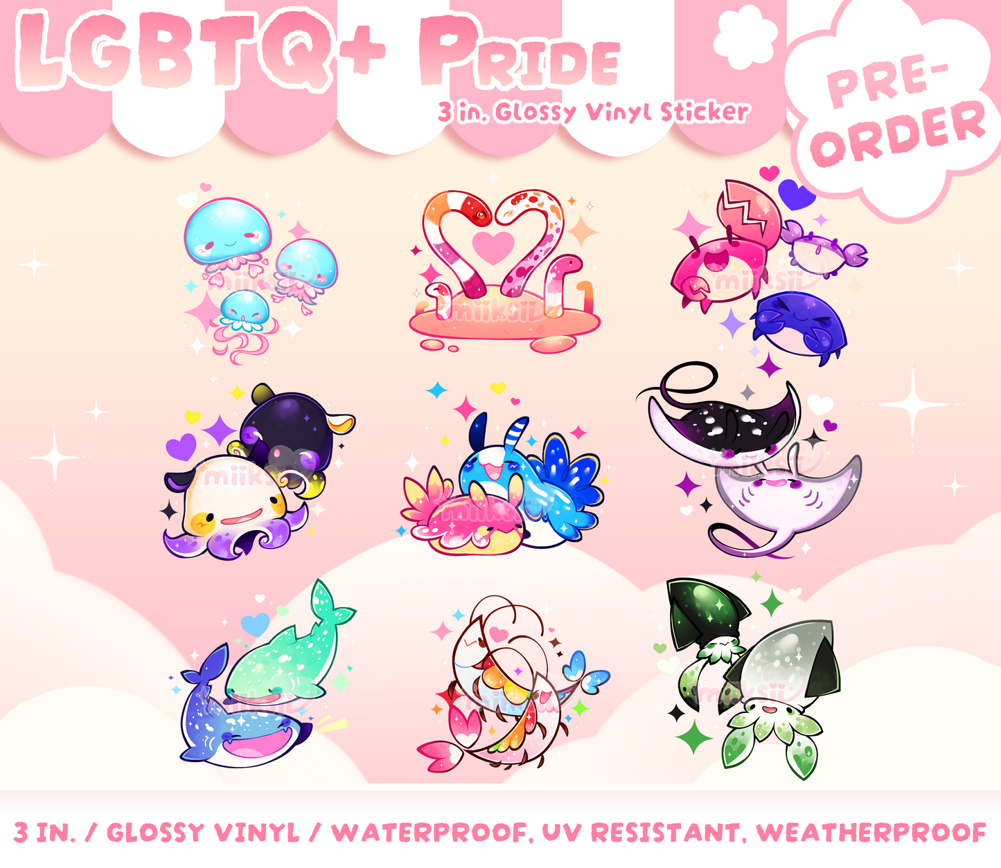 PREORDER ♡ LGBTQ+ Pride Stickers