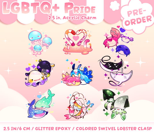 PREORDER ♡ LGBTQ+ Pride Acrylic Charms