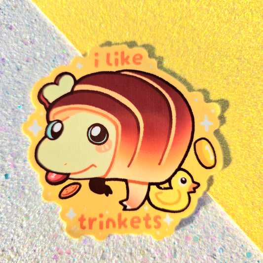 Pimi: Breadbug "I Like Trinkets" Sticker